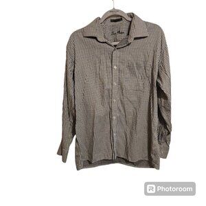 Louis Phillipe Men's‎ Size 42 Checkered Black/White Premium Cotton